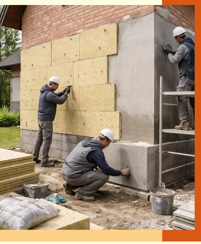 Утепление частного дома в Павловском Посаде под ключ от 7622 руб/м2 — недорого | ТепломастерПвл