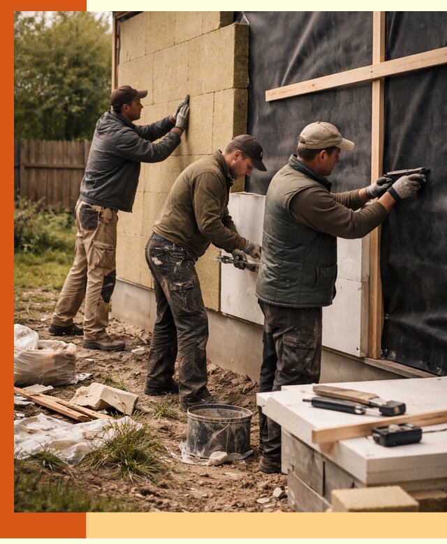 Утепление дачного дома под ключ в Павловском Посаде