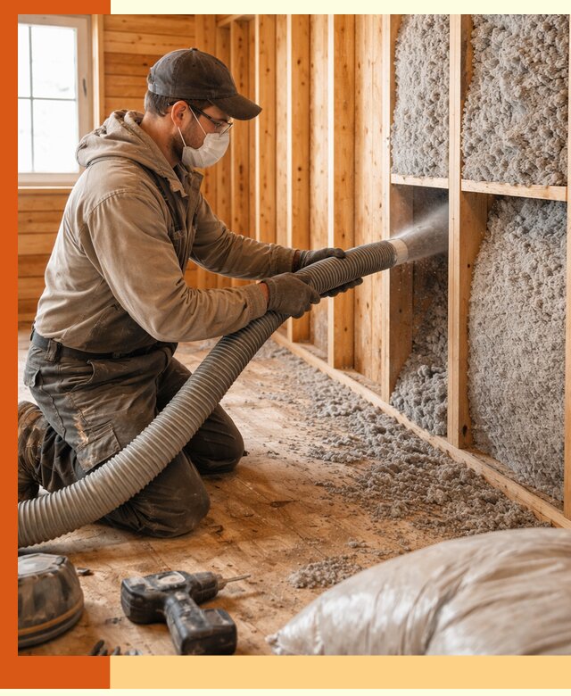 Утепление дачного дома эковатой в Павловском Посаде — быстро и надёжно