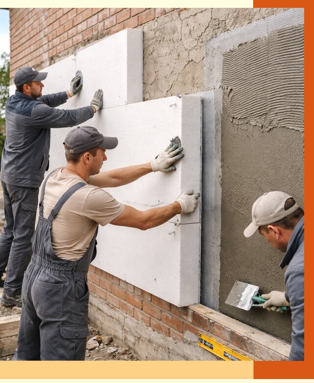 Утепление кирпичного дома в Павловском Посаде от 4268 руб. под ключ | ТепломастерПвл