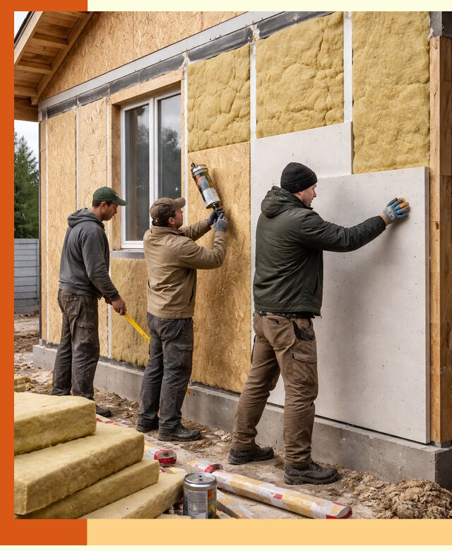 Профессиональное утепление дома из SIP-панелей в Павловском Посаде