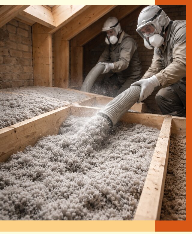 Утепление коттеджа эковатой в Павловском Посаде от 2541 руб./м² — комплексная задувка и монтаж | ТепломастерПвл