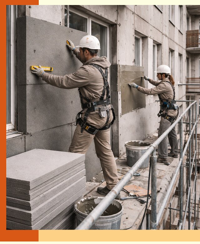 Утепление квартиры снаружи под ключ в Павловском Посаде