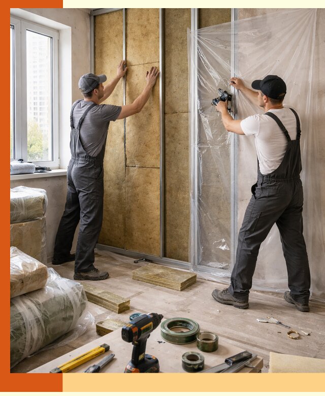 Утепление квартиры изнутри профессионально в Павловском Посаде