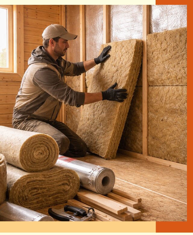 Утепление бани в Павловском Посаде под ключ от 4573 руб./м2 — утеплить потолок, пол и стены | ТепломастерПвл