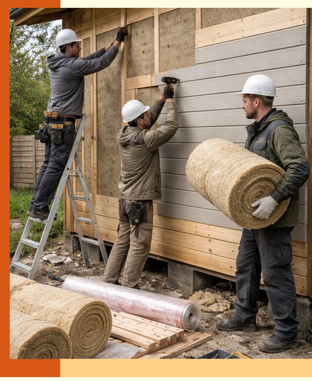 Утепление бани снаружи в Павловском Посаде профессионально и надежно