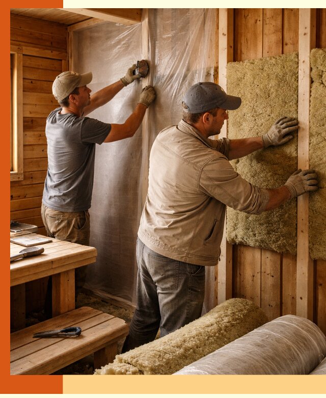 Утепление бани изнутри в Павловском Посаде качественно и недорого