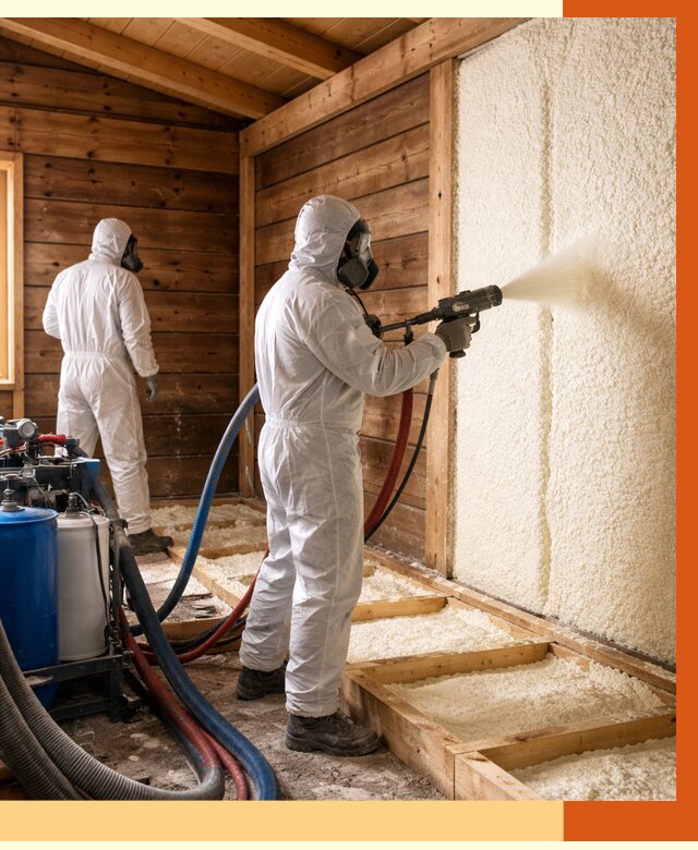 Утепление бани ппу в Павловском Посаде под ключ от 4268 руб./м2 | ТепломастерПвл - напыление и монтаж ппу