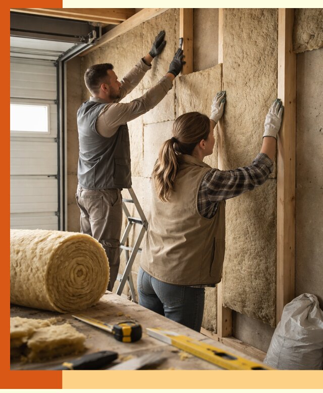 Утепление гаража изнутри в Павловском Посаде: быстро и надежно