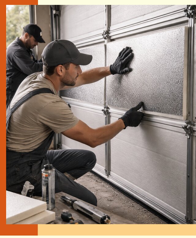 Утепление гаражных ворот в Павловском Посаде качественно и надежно