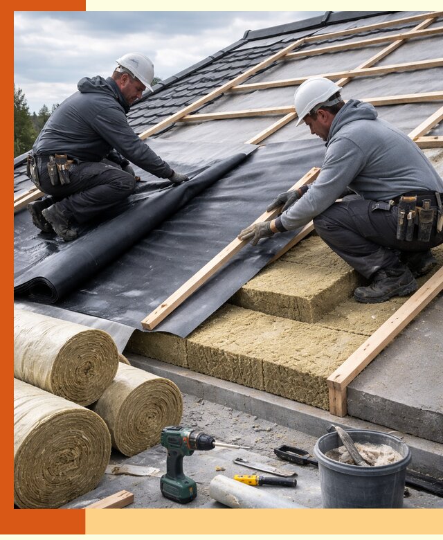 Утепление крыши снаружи в Павловском Посаде: профессиональная теплоизоляция