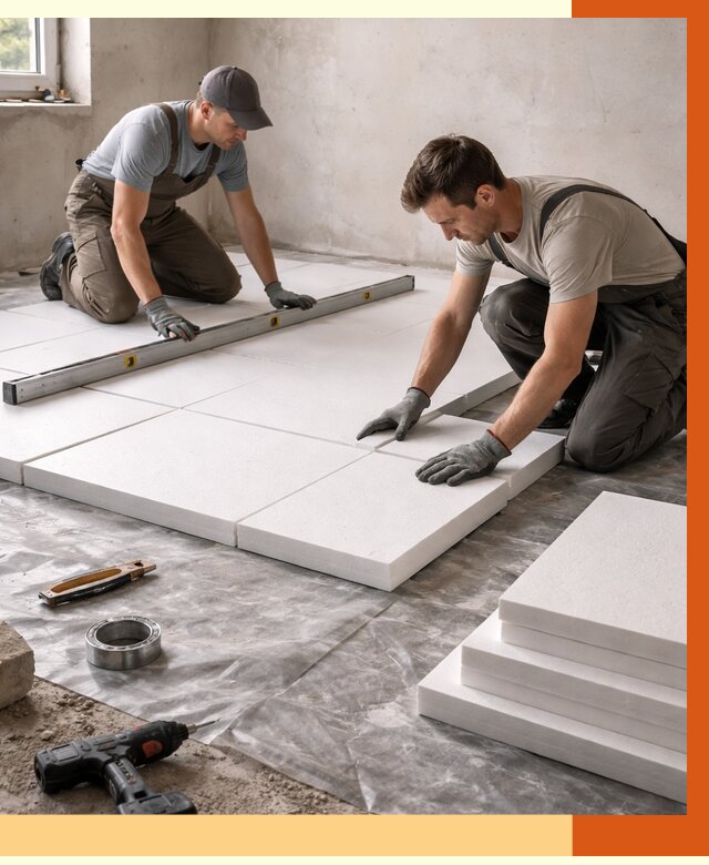 Утепление бетонного пола в Павловском Посаде от 2541 руб/м2 — монтаж и цена | ТепломастерПвл