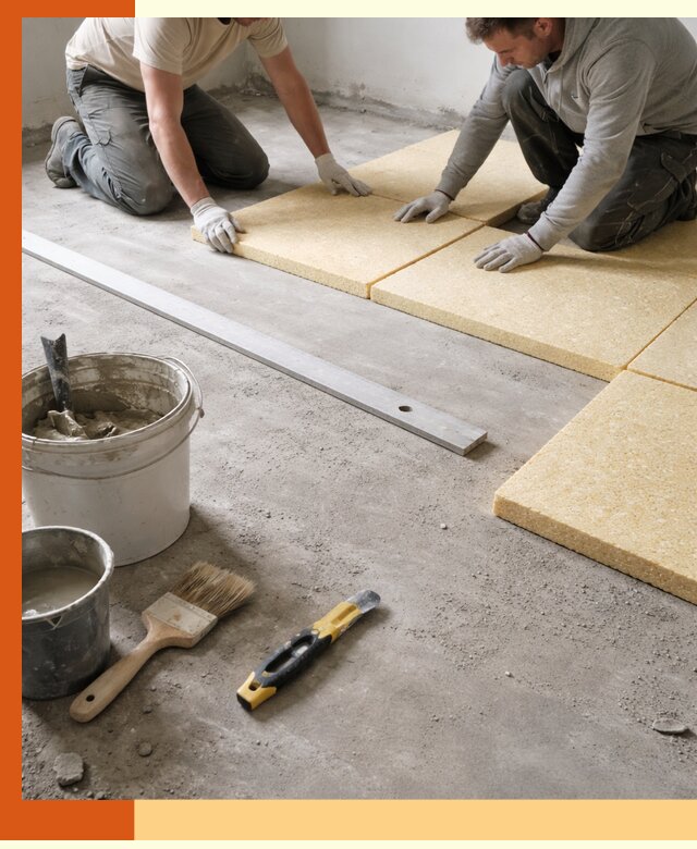 Утепление бетонного пола в Павловском Посаде профессионально и недорого