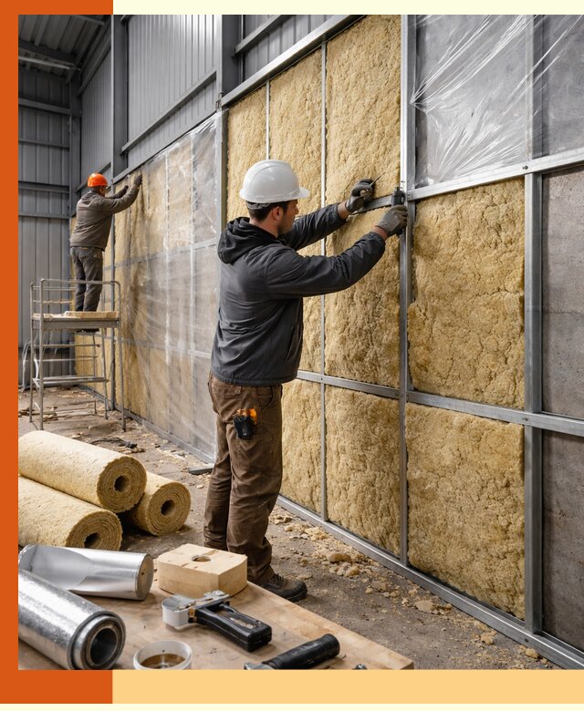 Утепление ангара в Павловском Посаде — профессиональная теплоизоляция помещений