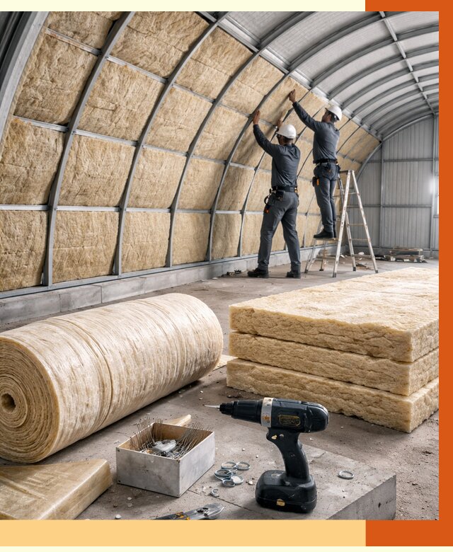 Утепление арочного ангара в Павловском Посаде от 3252 руб./м2 под ключ | ТепломастерПвл