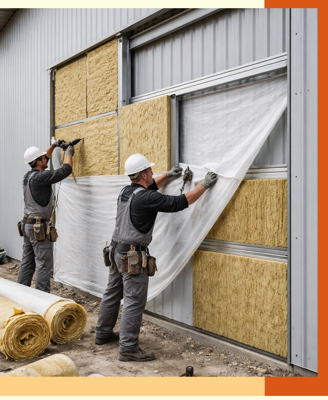 Утепление металлического склада в Павловском Посаде от 4573 руб/м2 — комплексное утепление под ключ | ТепломастерПвл