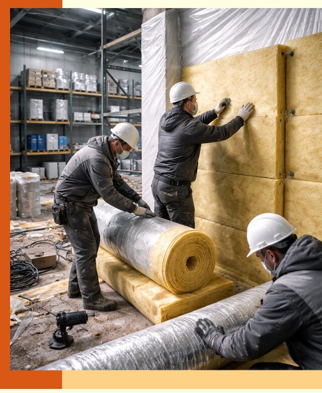 Утепление склада химсырья в Павловском Посаде: безопасная и эффективная изоляция