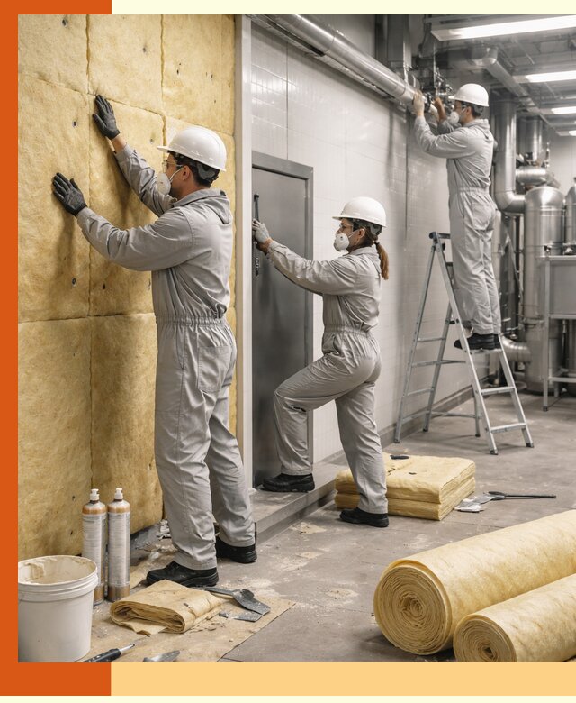 Утепление пищевого цеха под ключ в Павловском Посаде