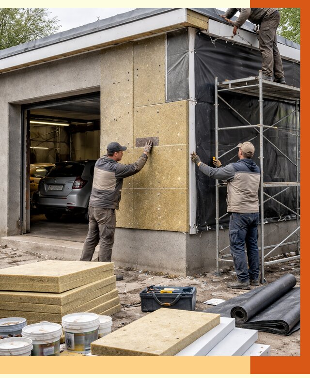 Утепление автосервиса в Павловском Посаде ппу, пеноизоляция, от 14735 руб/м2 — ТепломастерПвл