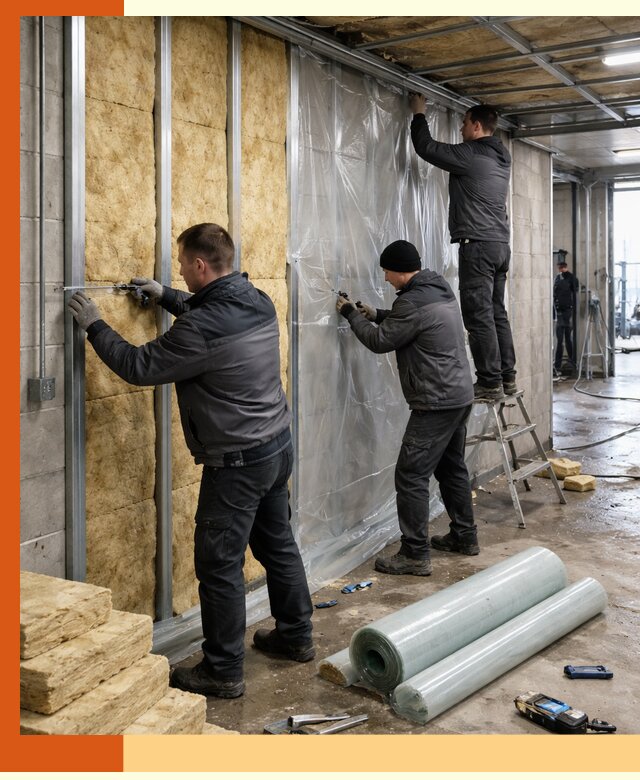 Профессиональное утепление автомойки в Павловском Посаде для любого типа помещений