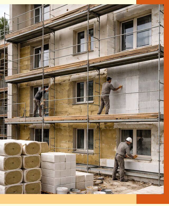 Утепление гостиницы в Павловском Посаде от 7317 руб./м2 — комплексно, ППУ, под ключ | ТепломастерПвл