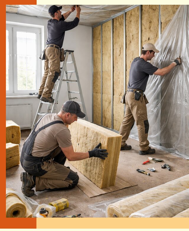 Утепление офисных помещений под ключ в Павловском Посаде