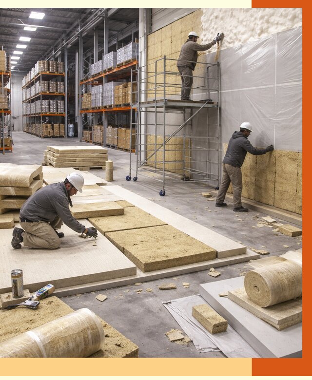 Утепление складского терминала в Павловском Посаде от 7622 руб./м² под ключ | ТепломастерПвл