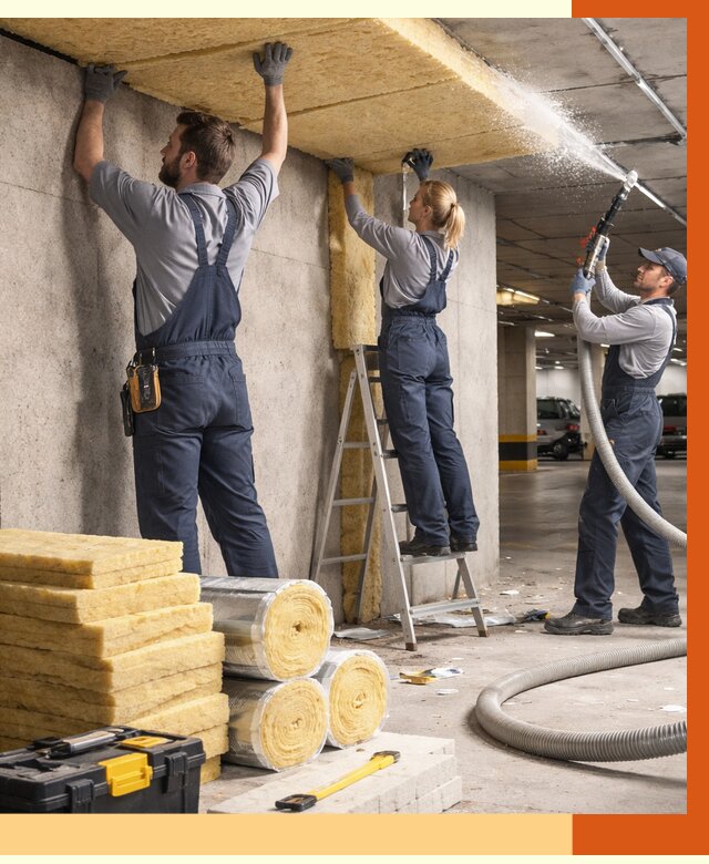 Утепление паркинга в Павловском Посаде от 6910 руб./м2 — работы под ключ | ТепломастерПвл