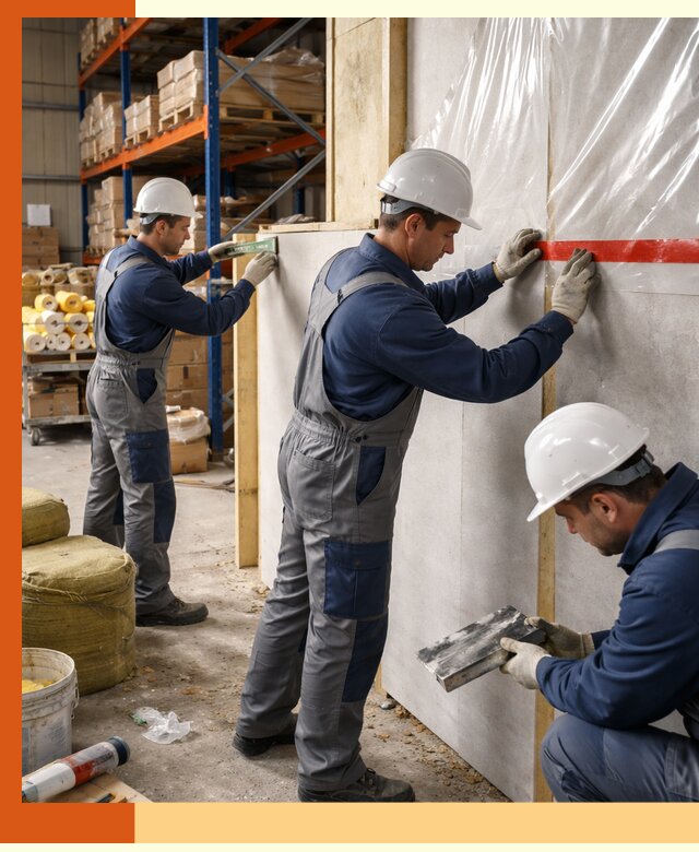 Утепление теплого склада под ключ в Павловском Посаде