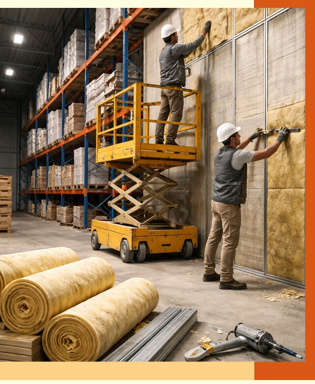 Утепление торгового склада в Павловском Посаде от 3252 руб/м2 — комплексно и под ключ | ТепломастерПвл