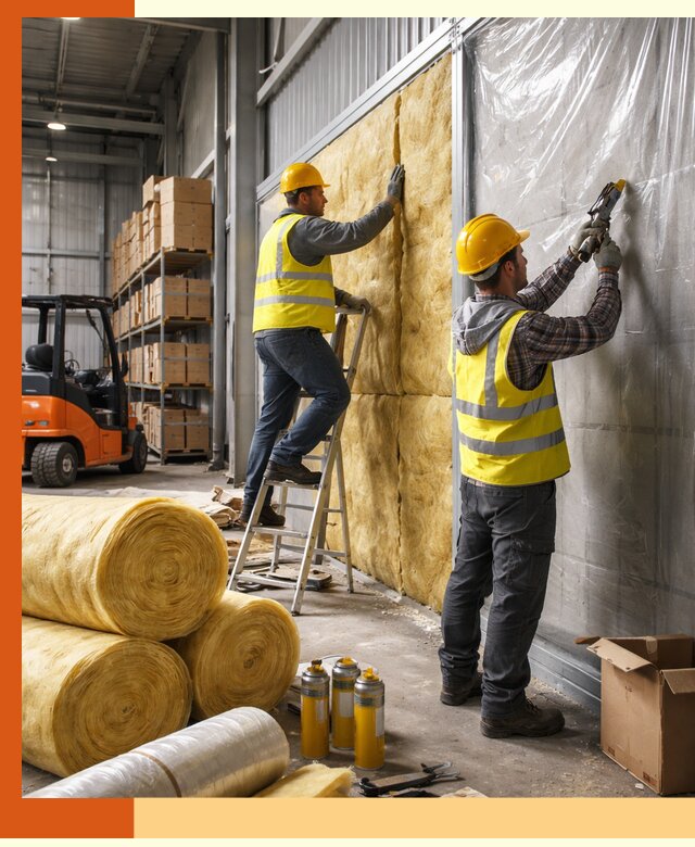 Утепление склада с техникой в Павловском Посаде под ключ