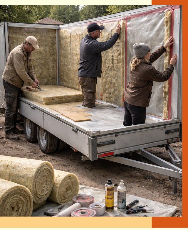 Утепление прицепа в Павловском Посаде под ключ от 12703 руб. — комплекс от ТепломастерПвл