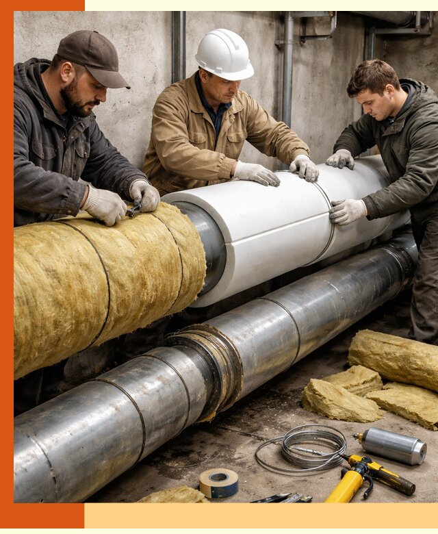 Утепление трубопровода в Павловском Посаде с гарантией энергоэффективности