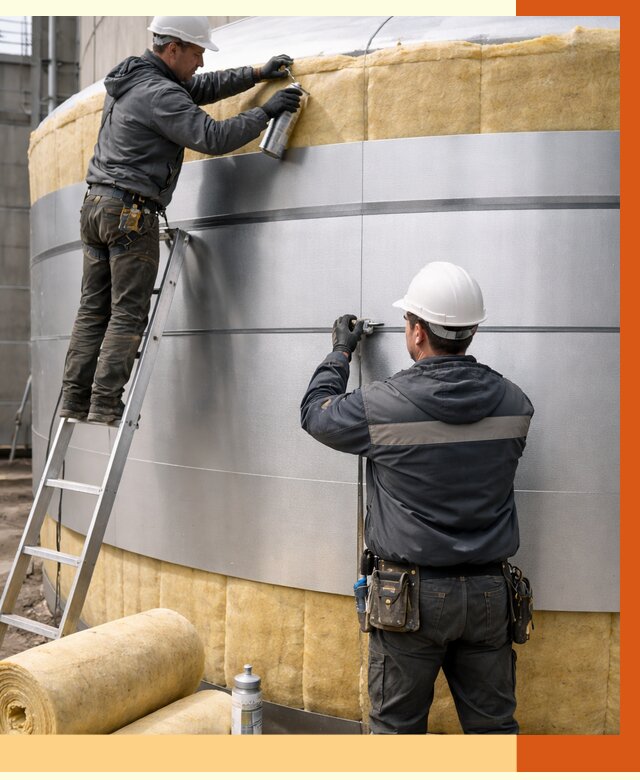 Утепление цистерны в Павловском Посаде пенополиуретаном от 14735 руб. под ключ | ТепломастерПвл