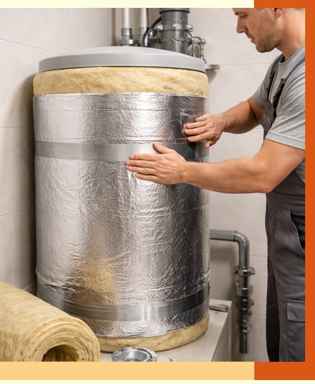 Утепление бойлера в Павловском Посаде от 4573 руб. под ключ | Утепление ППУ | ТепломастерПвл