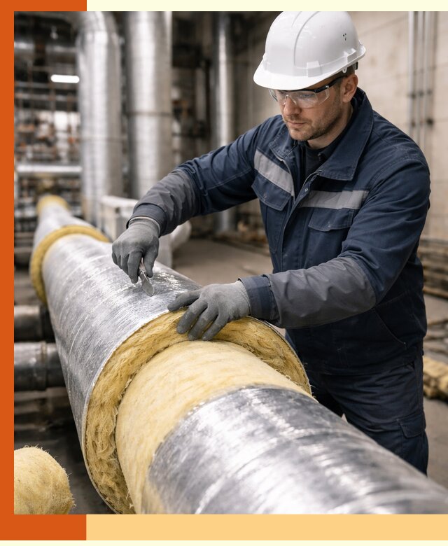 Утепление технологического оборудования и заводских установок в Павловском Посаде