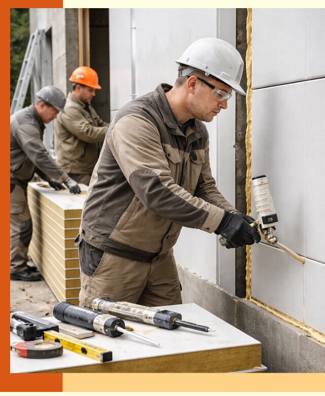 Утепление сэндвич-панелей пенополиуретаном в Павловском Посаде