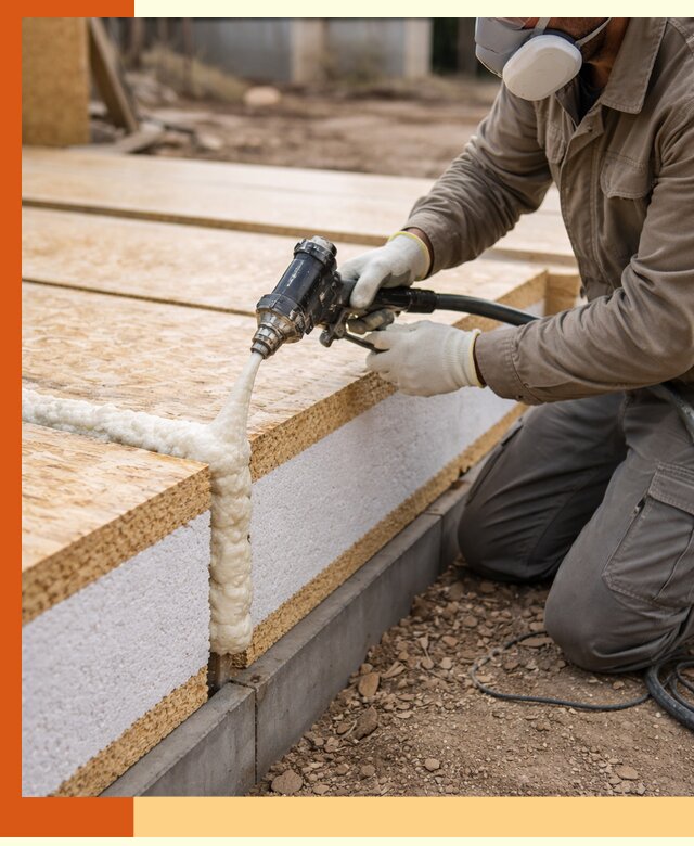 Утепление СИП-панелей пенополиуретаном (ППУ) в Павловском Посаде