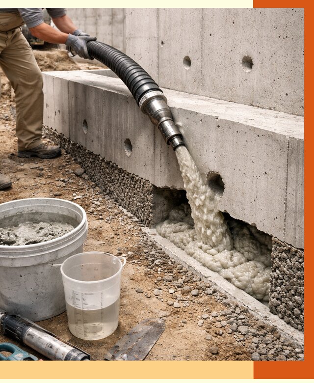 Заполнение полостей фундамента в Павловском Посаде от 6910 руб. под ключ | ТепломастерПвл