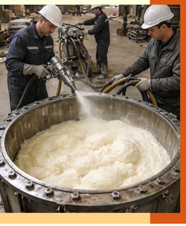 Заливка ППУ в емкости в Павловском Посаде от 7367 руб. — утепление емкости под ключ | ТепломастерПвл