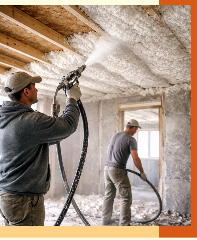 Утепление пеноизолом в Павловском Посаде от 1626 руб./м2 под ключ | ТепломастерПвл