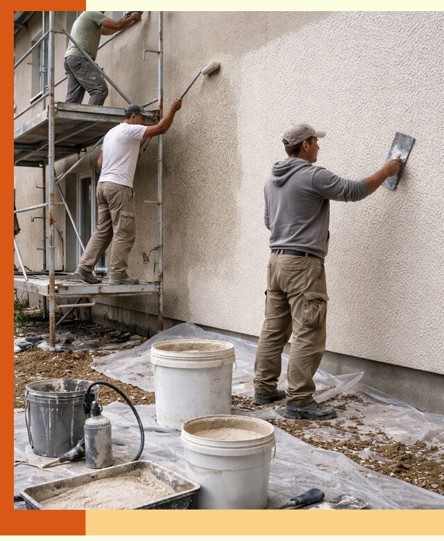 Утепление фасада жидкой пробкой в Павловском Посаде