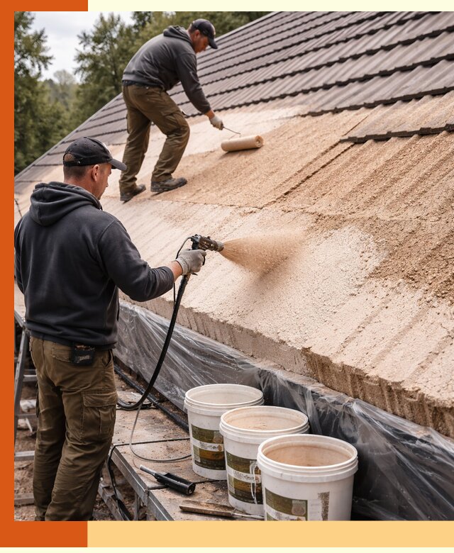 Утепление кровли жидкой пробкой в Павловском Посаде для домов и зданий