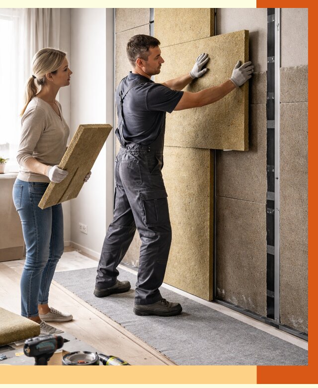 Профессиональная шумоизоляция квартиры в Павловском Посаде от 7622 руб. за м2 | ТепломастерПвл