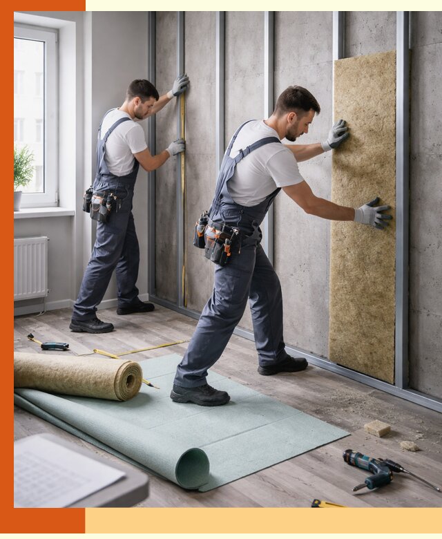 Шумоизоляция квартиры под ключ в Павловском Посаде — профессионально и гарантированно