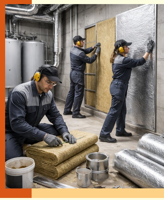 Шумоизоляция котельной в Павловском Посаде: профессиональный монтаж и материалы