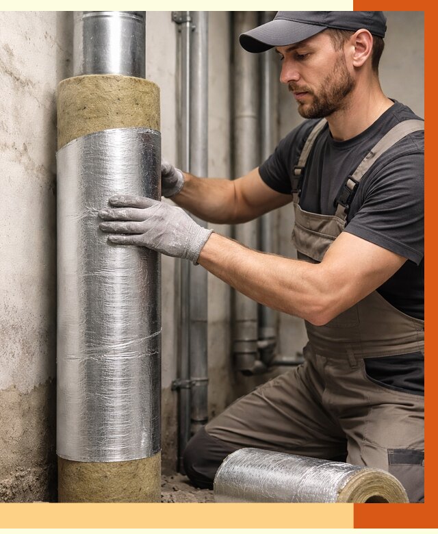 Шумоизоляция труб в Павловском Посаде от 1219 руб. — шумоподавление и звукоизоляция труб | ТепломастерПвл