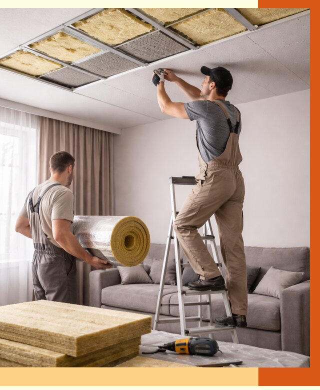 Шумоизоляция потолка в Павловском Посаде от 2286 руб. под ключ | Профессионально — ТепломастерПвл