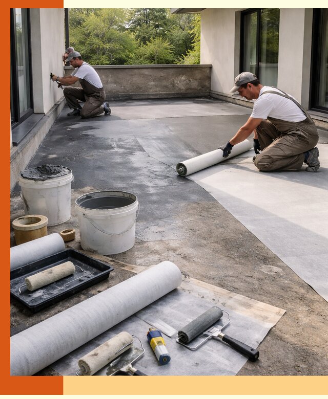 Гидроизоляция террасы в Павловском Посаде — надежная защита от влаги и протечек