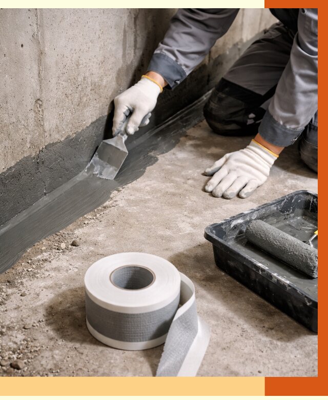 Гидроизоляция швов и герметизация стыков в Павловском Посаде от 1270 руб. | ТепломастерПвл